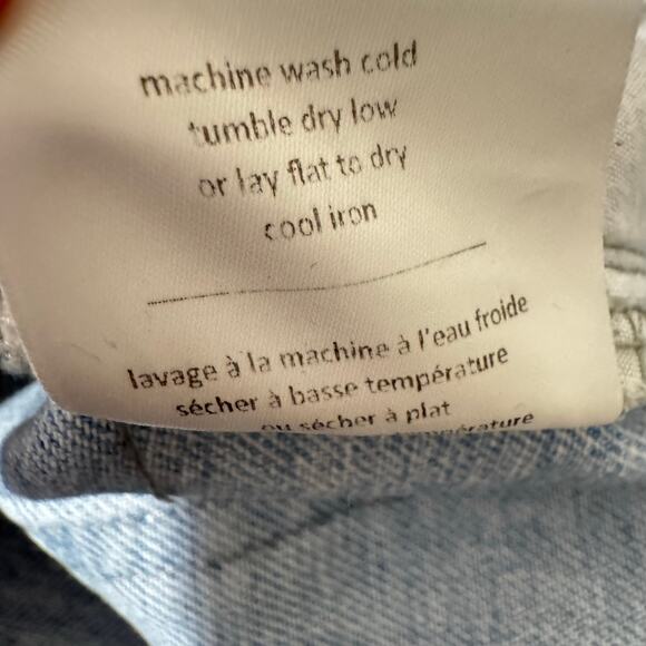 OAK+FORT High Rise Ripped Distressed Mom Baggy Jeans Size 25 - Picture 11 of 11